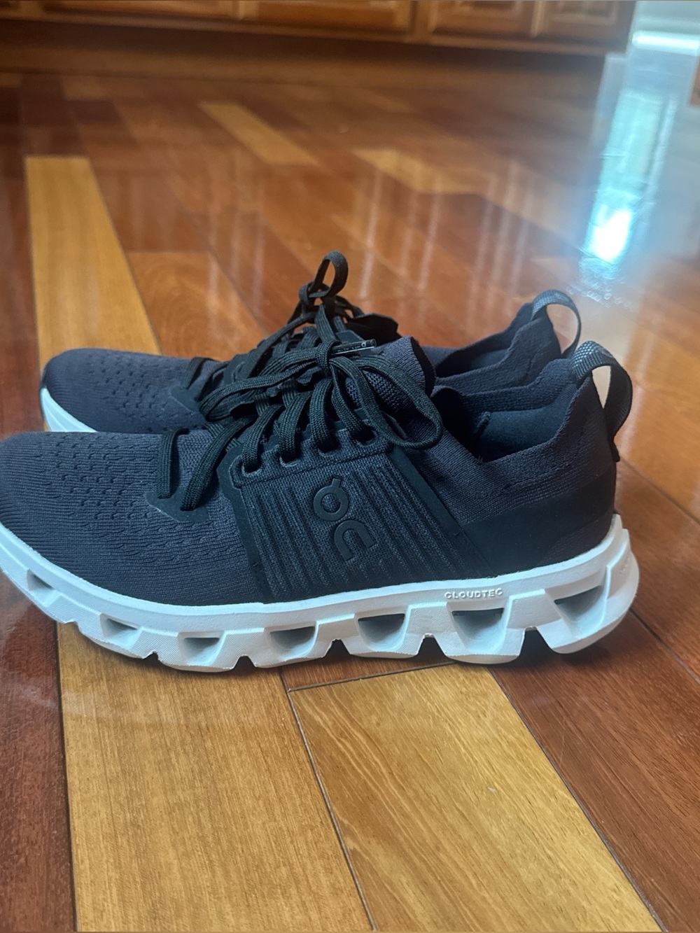 On Running Cloudnova Black and White Women’s Running Shoes